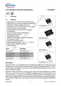 TLE52052GPAUMA1 Datasheet Cover
