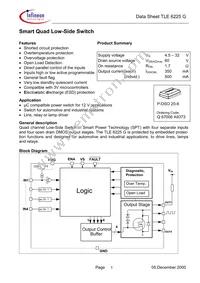 TLE6225GXUMA1 Datasheet Cover