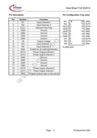 TLE6225GXUMA1 Datasheet Page 2