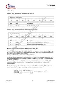 TLE6244XAQMA1 Datasheet Page 21