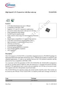 TLE6251DSNTMA1 Datasheet Page 3