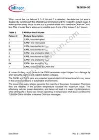 TLE62543GXUMA2 Datasheet Page 11