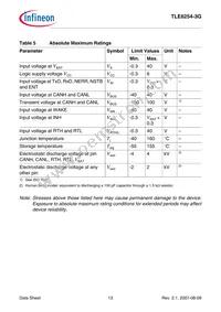 TLE62543GXUMA2 Datasheet Page 13