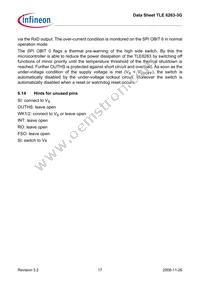 TLE62633GXUMA1 Datasheet Page 17