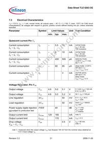 TLE62633GXUMA1 Datasheet Page 21