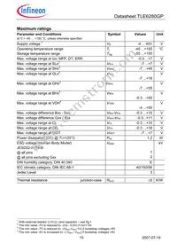 TLE6280GPAUMA2 Datasheet Page 10