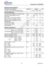 TLE6280GPAUMA2 Datasheet Page 12