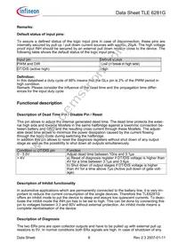 TLE6281GXUMA1 Datasheet Page 8