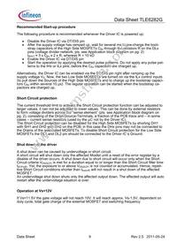 TLE6282GXUMA1 Datasheet Page 9