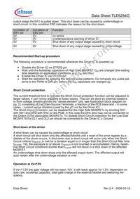 TLE6284GXUMA1 Datasheet Page 9