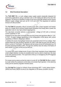 TLE6361GNUMA1 Datasheet Page 2