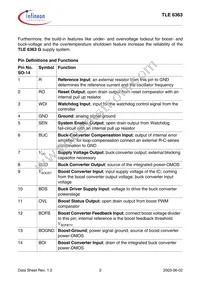 TLE6363G Datasheet Page 2