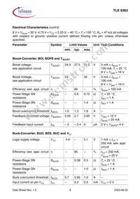 TLE6363G Datasheet Page 8