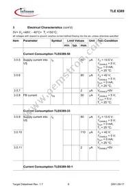 TLE6389G501NTMA1 Datasheet Page 8
