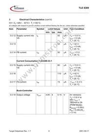 TLE6389G501NTMA1 Datasheet Page 9