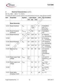 TLE6389G501NTMA1 Datasheet Page 12