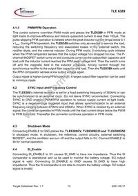 TLE6389G501NTMA1 Datasheet Page 19
