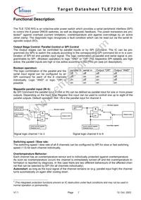 TLE7230GXUMA1 Datasheet Page 7