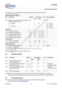 TLE7234EXUMA1 Datasheet Page 11