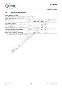 TLE7239GSFUMA1 Datasheet Page 22