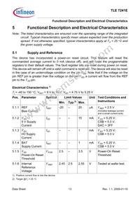 TLE7241EXUMA2 Datasheet Page 13
