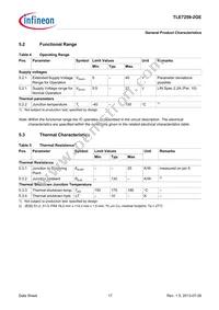 TLE72592GEXUMA1 Datasheet Page 17