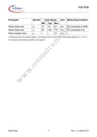 TLE7270DNTMA1 Datasheet Page 7