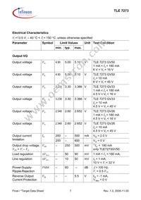 TLE7273G V50 Datasheet Page 7