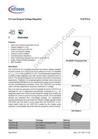 TLE72742GATMA1 Datasheet Page 2