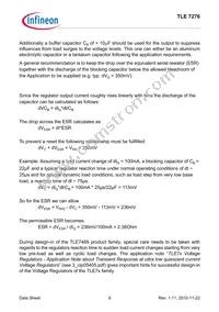 TLE7276D Datasheet Page 9