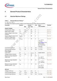 TLE75004ELDXUMA1 Datasheet Page 13