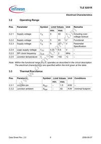 TLE8201RAUMA1 Datasheet Page 8