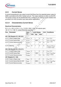 TLE8201RAUMA1 Datasheet Page 13