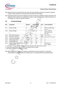 TLE82632EXUMA1 Datasheet Page 17