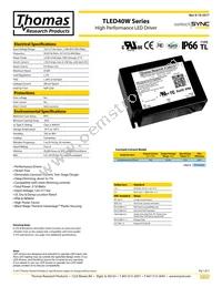 TLED40W-054-C0700-D Datasheet Cover