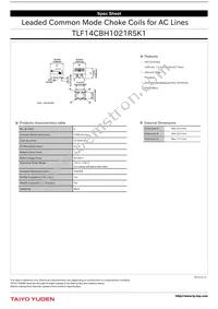 TLF14CBH1021R5K1 Datasheet Cover