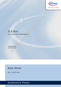TLF2931GV50XUMA1 Datasheet Cover