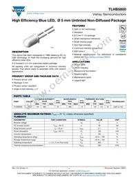 TLHB5800 Datasheet Cover