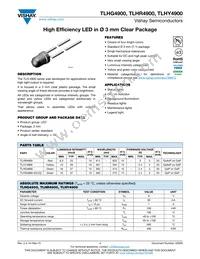 TLHR4900 Datasheet Cover