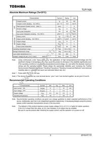 TLP116A(E Datasheet Page 2