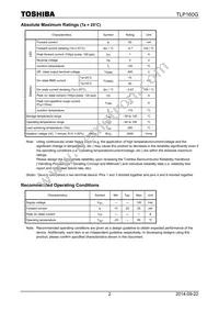 TLP161G(U Datasheet Page 2