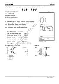 TLP176A(F) Datasheet Cover