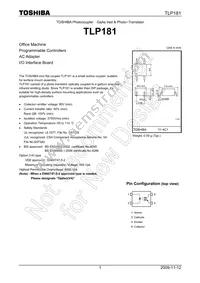 TLP181(GR Datasheet Cover