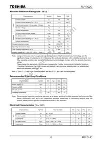 TLP4202G(F) Datasheet Page 2