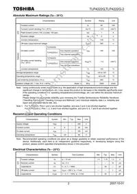 TLP4222G-2(F) Datasheet Page 2