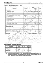 TLP626-2(F) Datasheet Page 2