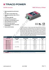 TMDC 40-4811 Datasheet Cover