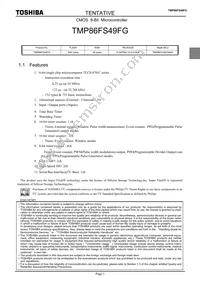 TMP86FS49FG Datasheet Page 3