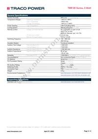 TMR 2-4812E Datasheet Page 3