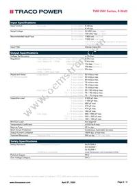 TMR 6-4822WI Datasheet Page 2